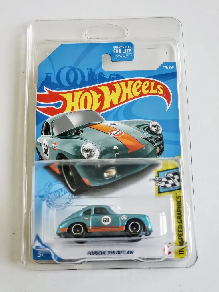 this is a photo of a hot wheels porsche 356 outlaw super treasure hunt